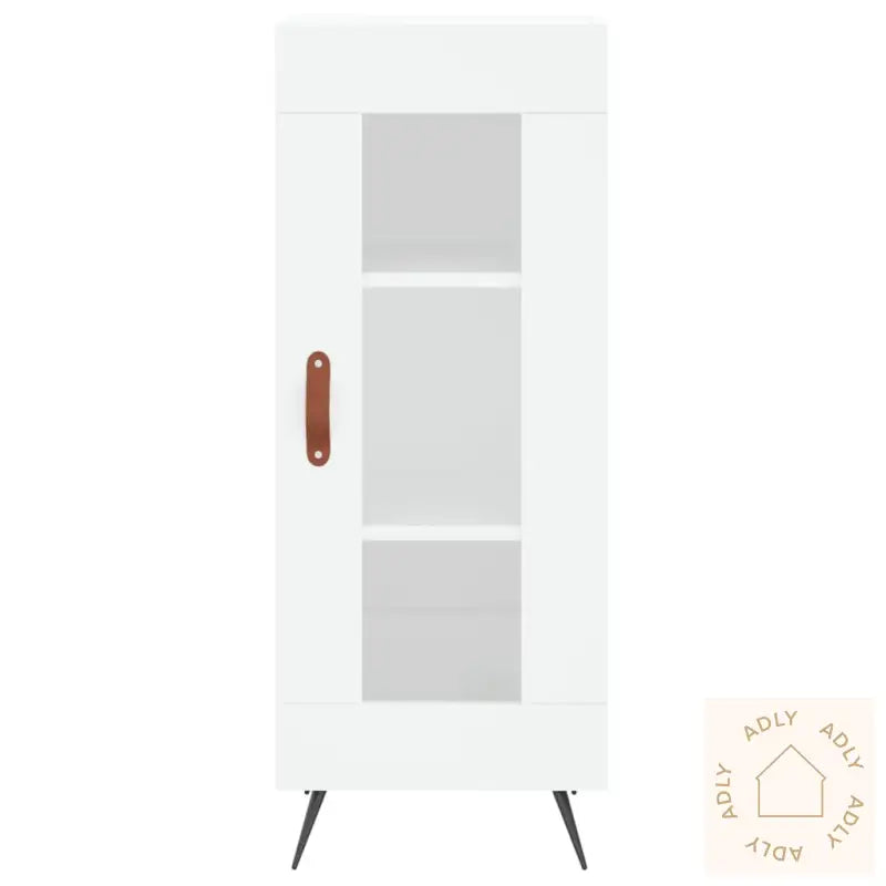 Skjenk Hvit 34,5X34X90 Cm Konstruert Tre