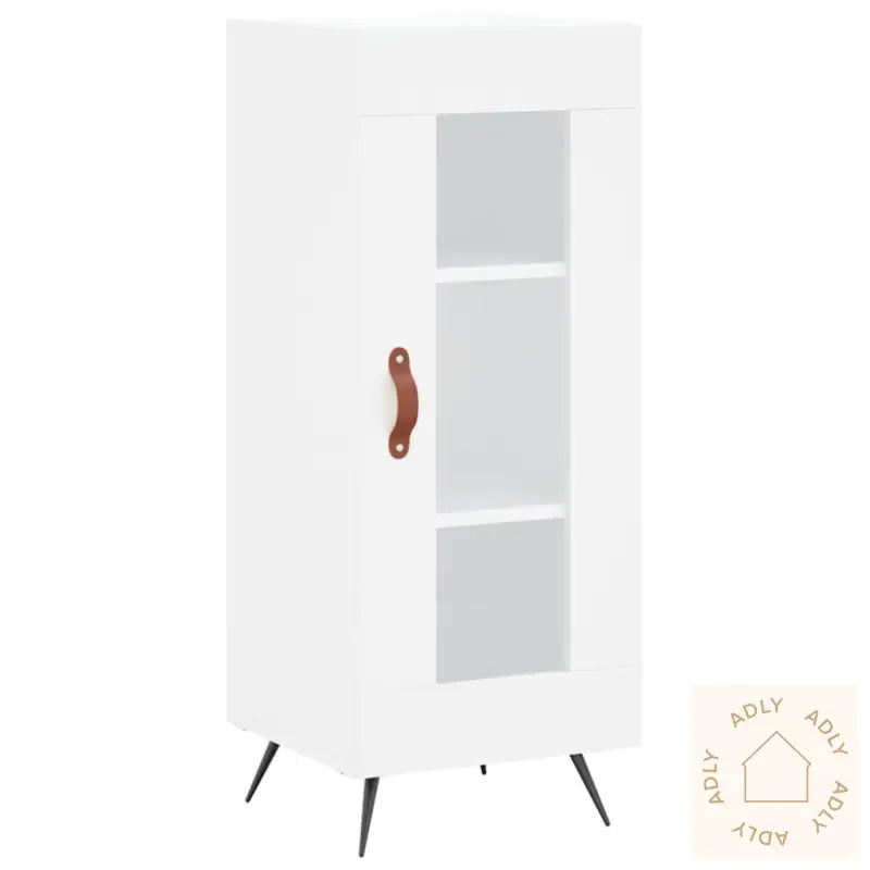 Skjenk Hvit 34,5X34X90 Cm Konstruert Tre
