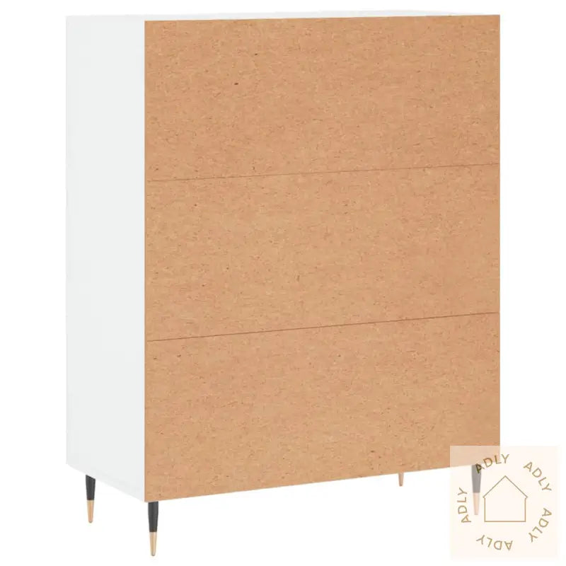 Skjenk Hvit 69,5X34X90 Cm Konstruert Tre