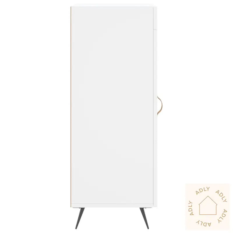 Skjenk Hvit 34,5X34X90 Cm Konstruert Tre