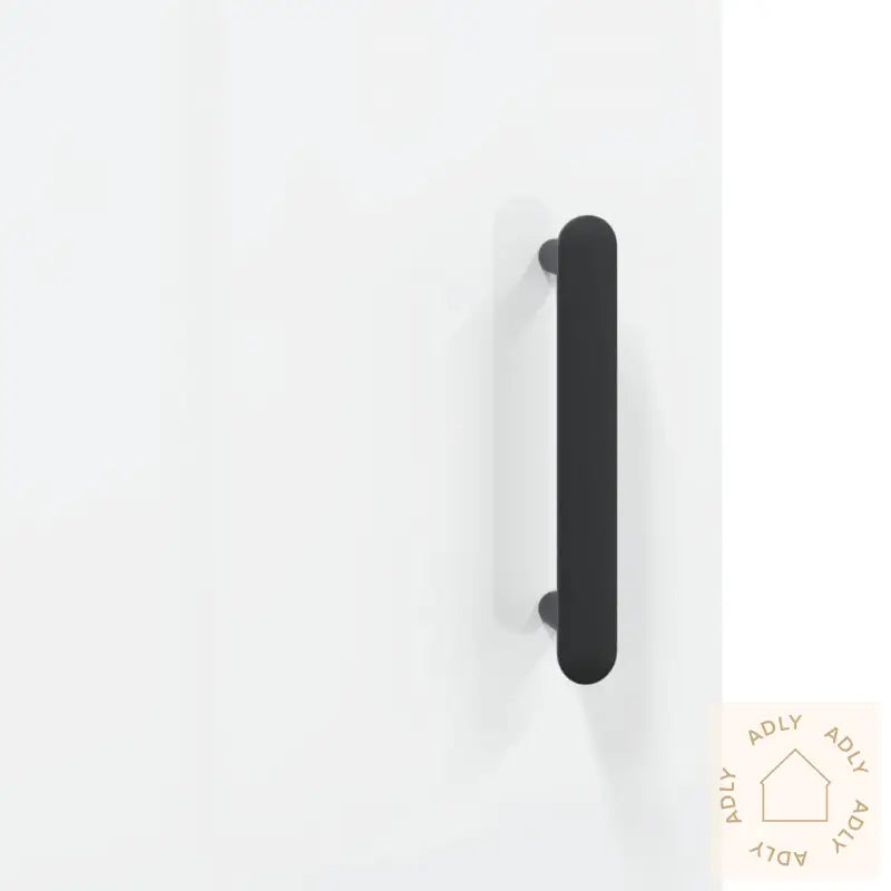 Skjenk Høyglans Hvit 34,5X34X90 Cm Konstruert Tre