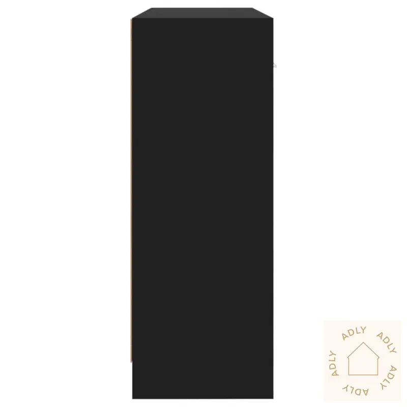 Skjenk Svart 91X28X75 Cm Konstruert Tre