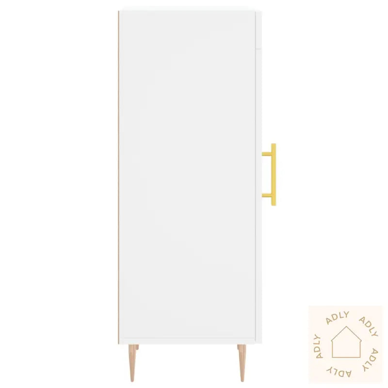 Skjenk Hvit 34,5X34X90 Cm Konstruert Tre