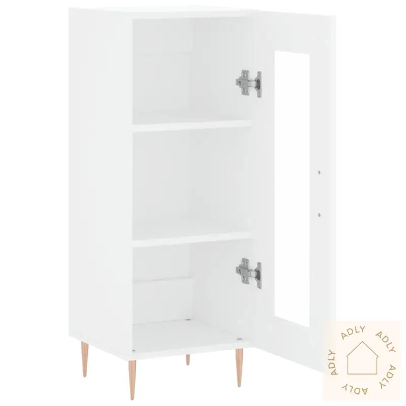 Skjenk Hvit 34,5X34X90 Cm Konstruert Tre