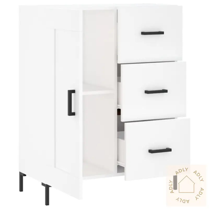 Skjenk Hvit 69,5X34X90 Cm Konstruert Tre