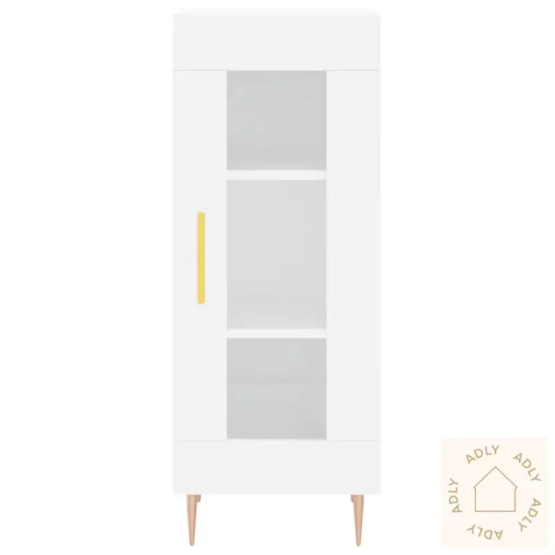 Skjenk Hvit 34,5X34X90 Cm Konstruert Tre