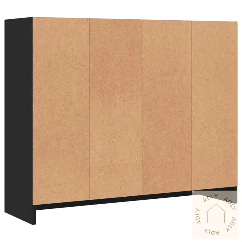 Skjenk Svart 91X28X75 Cm Konstruert Tre