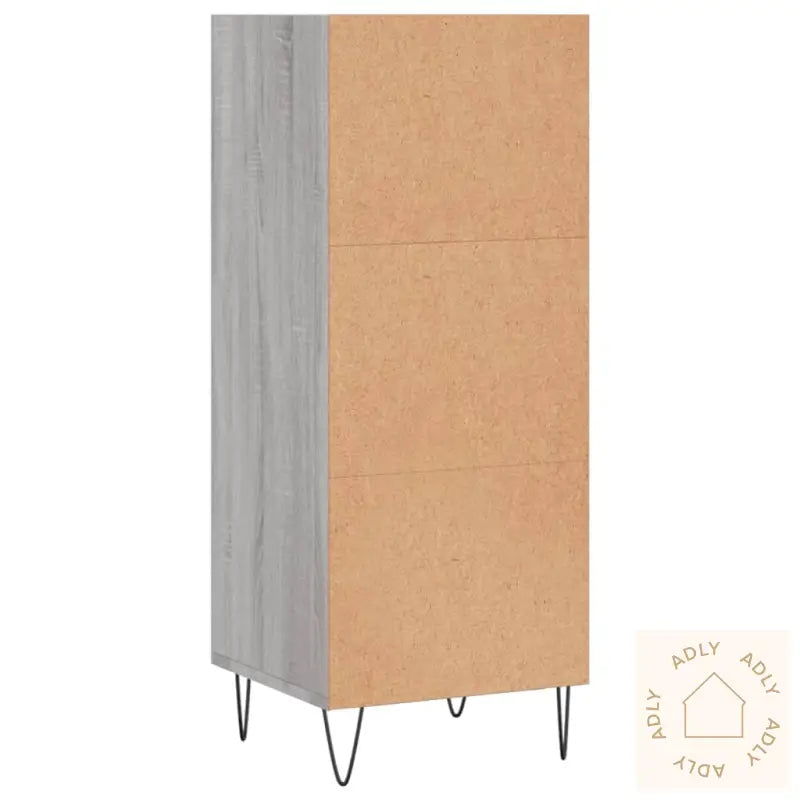 Skjenk Grå Sonoma 34,5X32,5X90 Cm Konstruert Tre