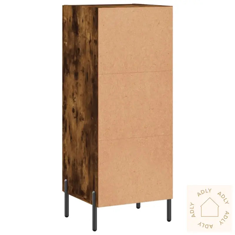 Skjenk Røkt Eik 34,5X34X90 Cm Konstruert Tre