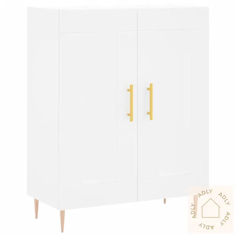 Skjenk Hvit 69,5X34X90 Cm Konstruert Tre