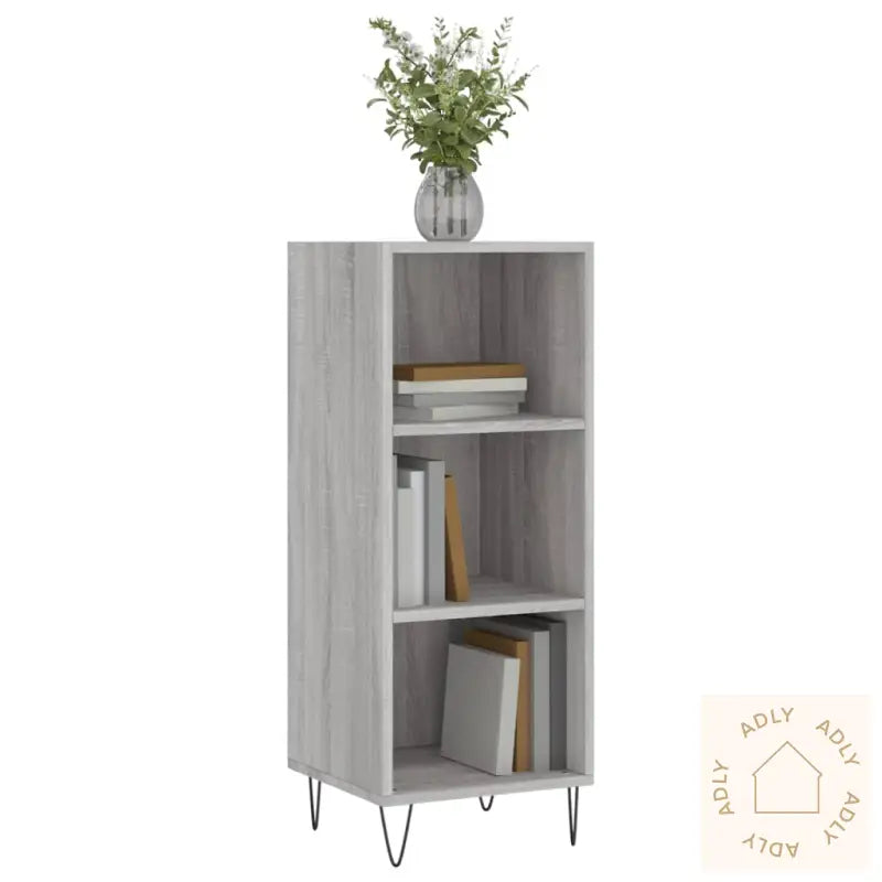 Skjenk Grå Sonoma 34,5X32,5X90 Cm Konstruert Tre