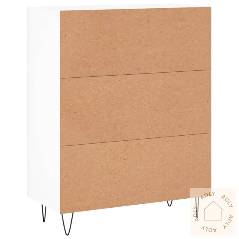 Skjenk Hvit 69,5X34X90 Cm Konstruert Tre