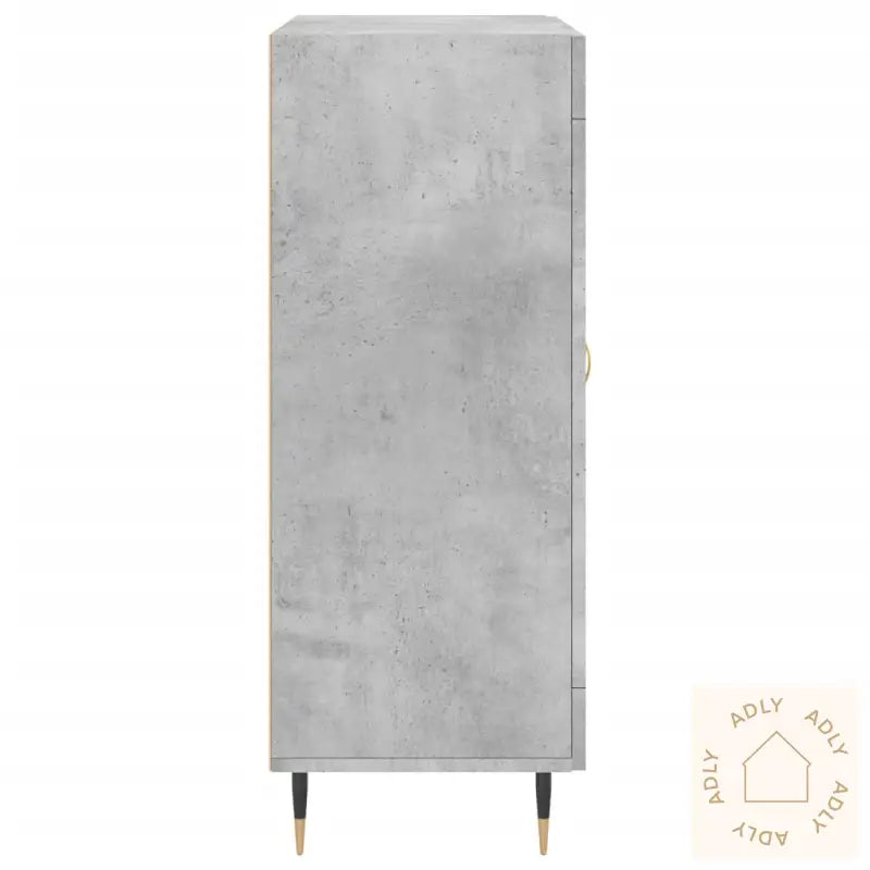 Skjenk Betonggrå 69,5X34X90 Cm Konstruert Tre