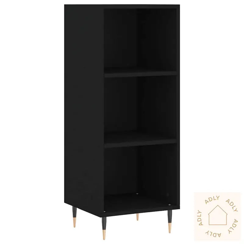 Skjenk Svart 34,5X32,5X90 Cm Konstruert Tre