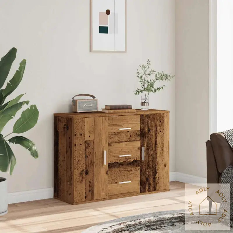 Skjenk Gammelt Tre 90X29,5X65 Cm Konstruert Tre