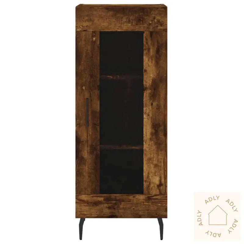 Skjenk Røkt Eik 34,5X34X90 Cm Konstruert Tre