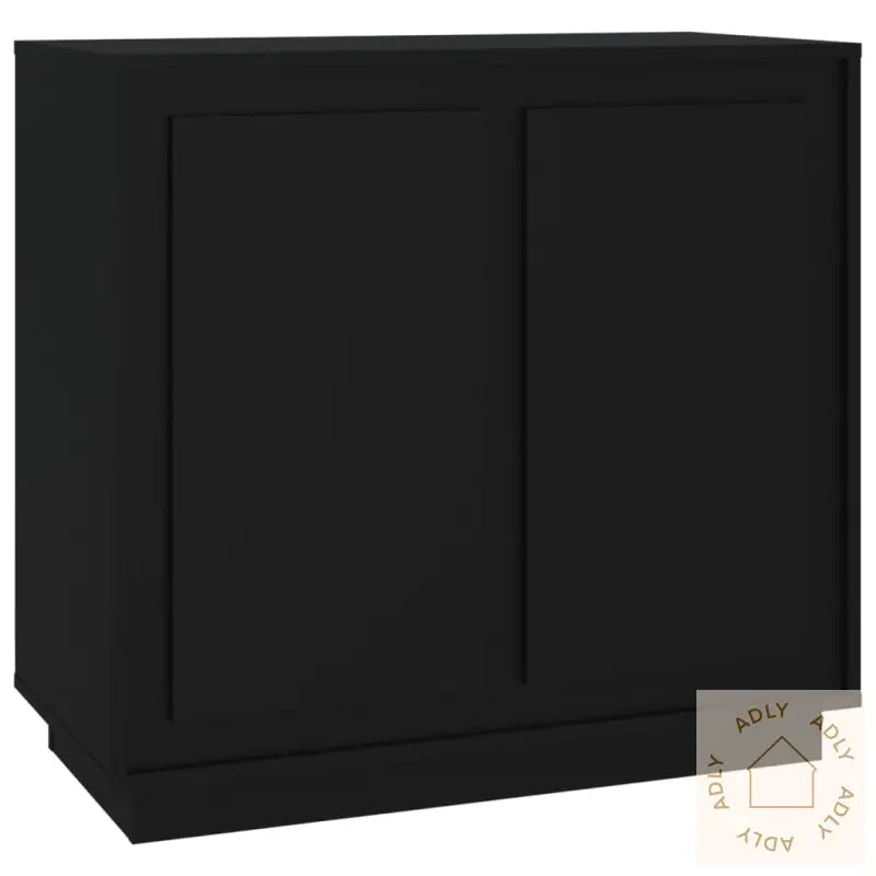 Skjenk Svart 80X34X75 Cm Konstruert Tre