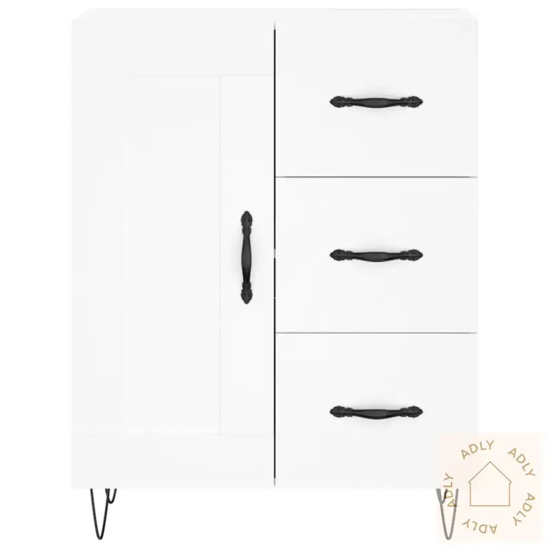 Skjenk Hvit 69,5X34X90 Cm Konstruert Tre