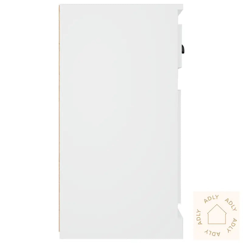 Skjenk Hvit 70X35,5X67,5 Cm Konstruert Tre