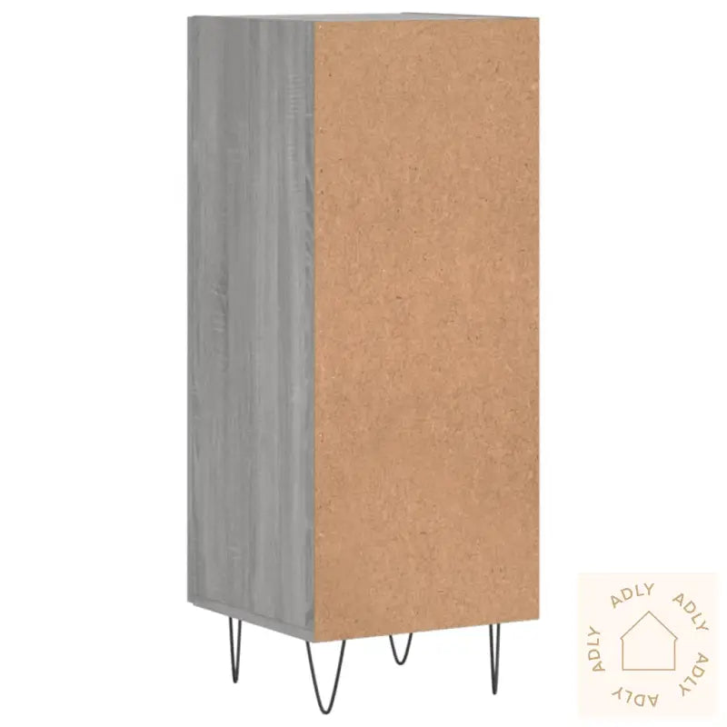 Skjenk Grå Sonoma 34,5X34X90 Cm Konstruert Tre