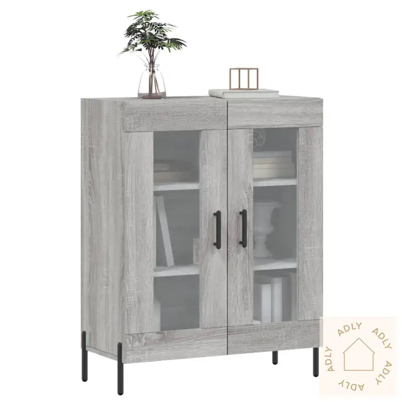 Skjenk Grå Sonoma 69,5X34X90 Cm Konstruert Tre