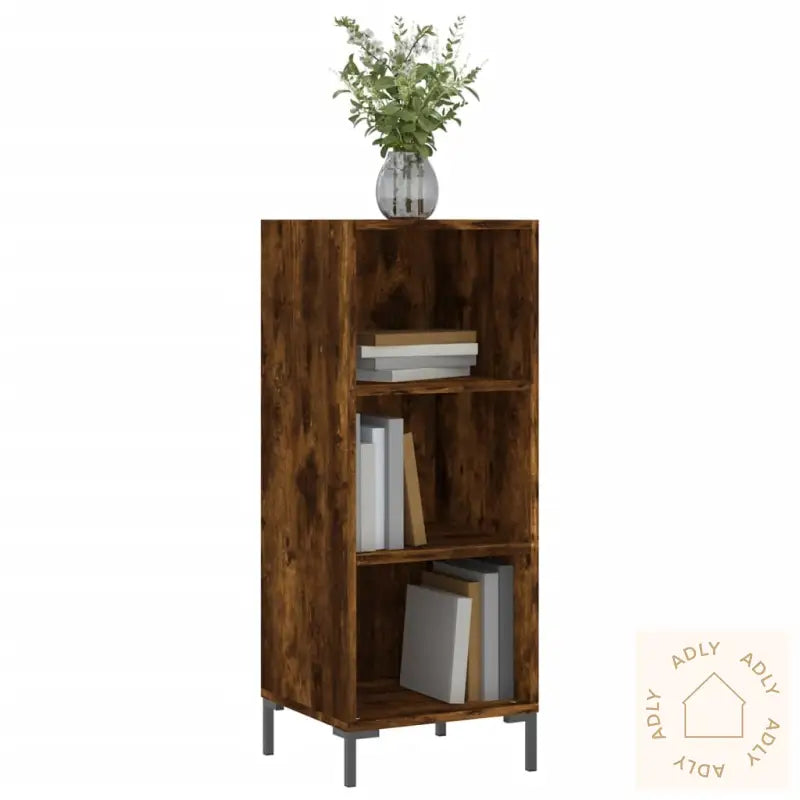 Skjenk Røkt Eik 34,5X32,5X90 Cm Konstruert Tre