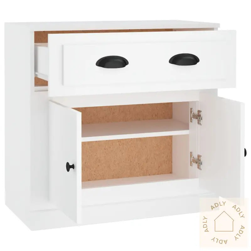 Skjenk Hvit 70X35,5X67,5 Cm Konstruert Tre