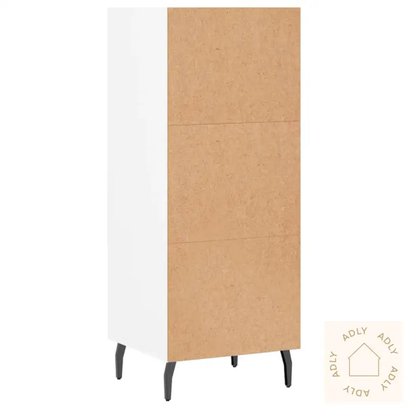 Skjenk Hvit 34,5X32,5X90 Cm Konstruert Tre