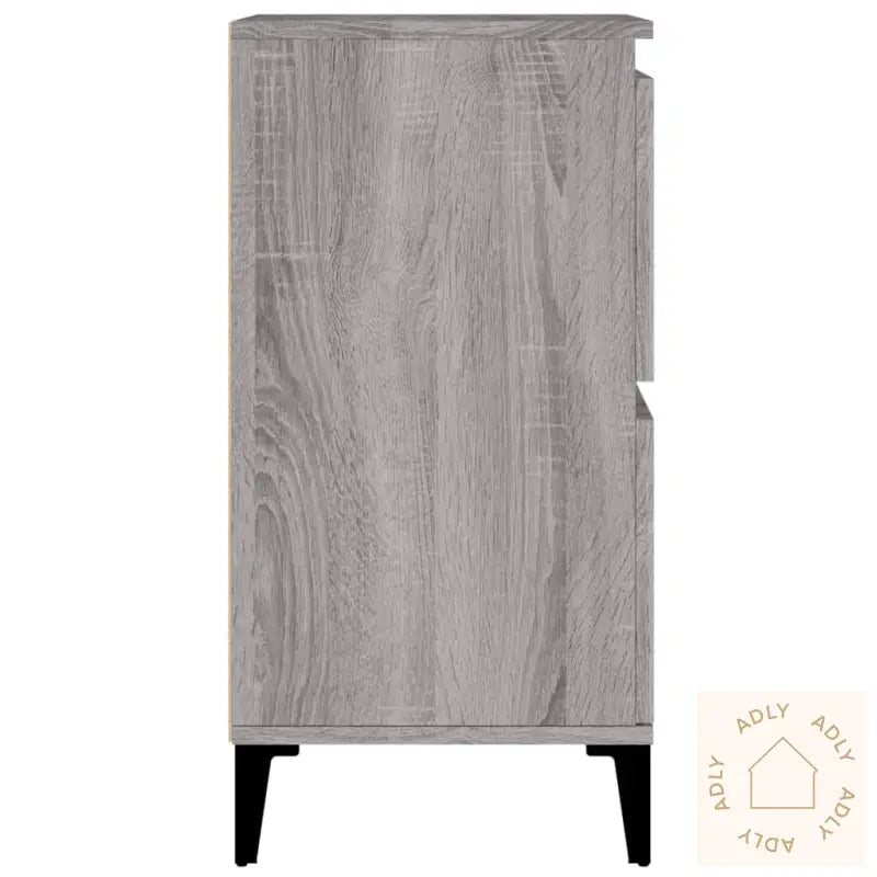 Skjenk Grå Sonoma 60X35X70 Cm Konstruert Tre