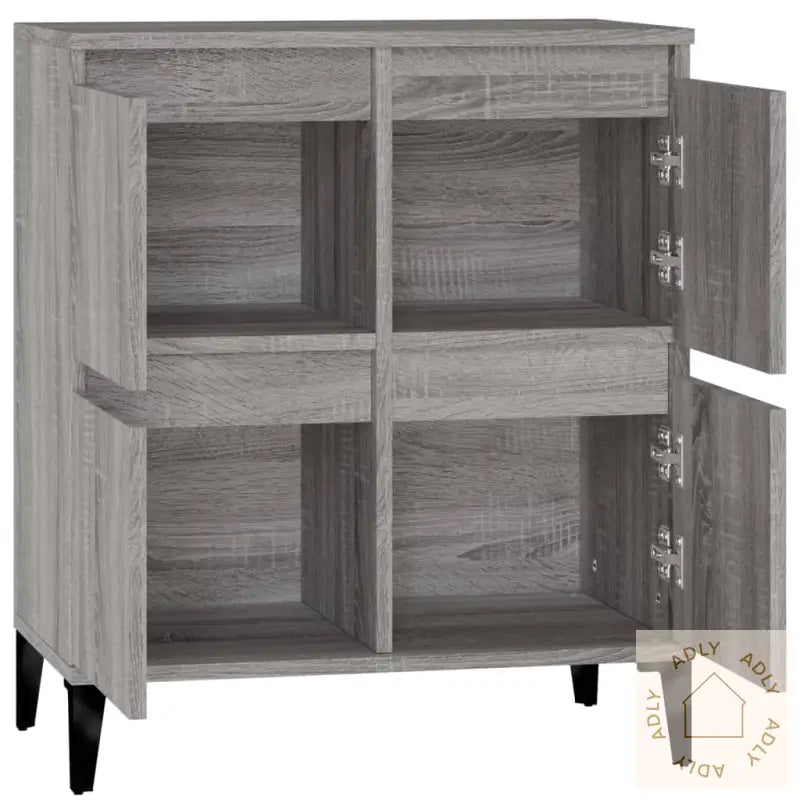 Skjenk Grå Sonoma 60X35X70 Cm Konstruert Tre