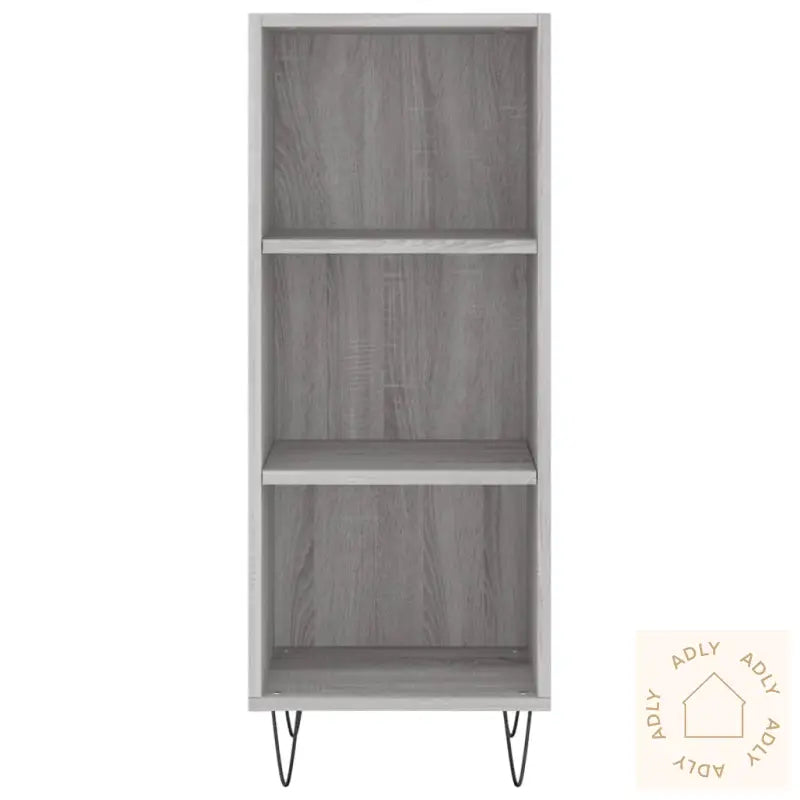 Skjenk Grå Sonoma 34,5X32,5X90 Cm Konstruert Tre