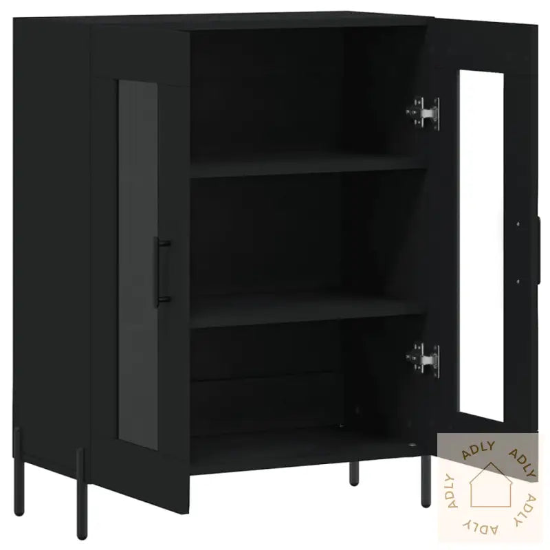 Skjenk Svart 69,5X34X90 Cm Konstruert Tre