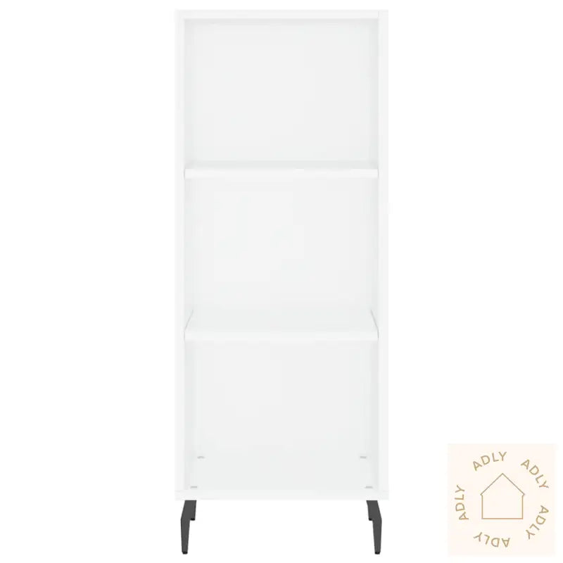 Skjenk Hvit 34,5X32,5X90 Cm Konstruert Tre