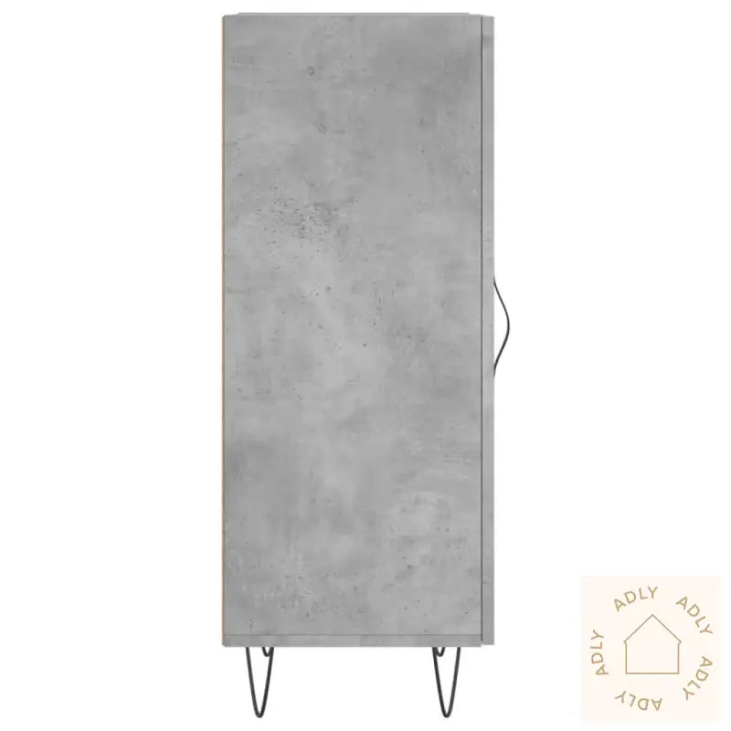 Skjenk Betonggrå 34,5X34X90 Cm Konstruert Tre