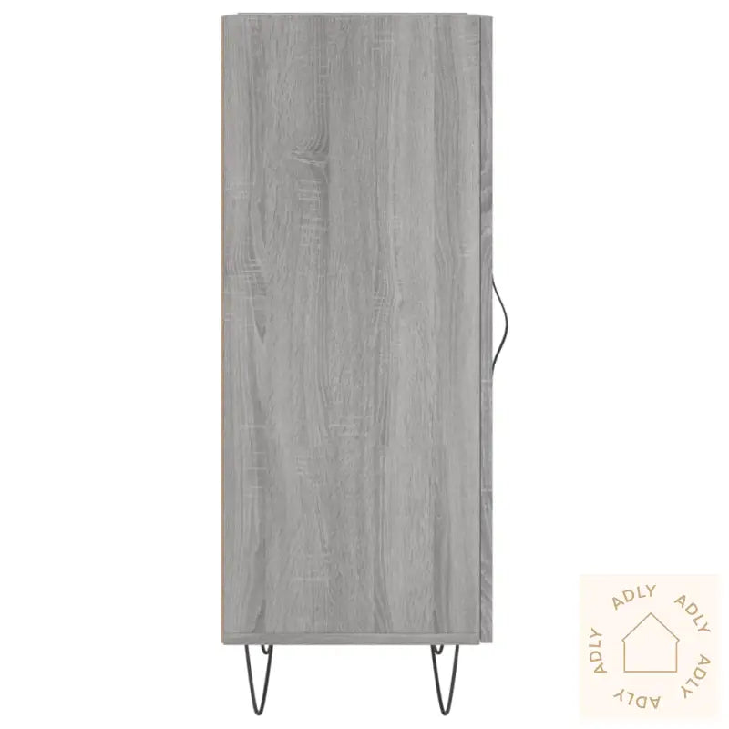 Skjenk Grå Sonoma 34,5X34X90 Cm Konstruert Tre
