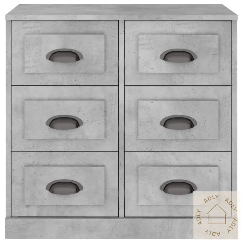 Skjenk Betonggrå 70X35,5X67,5 Cm Konstruert Tre