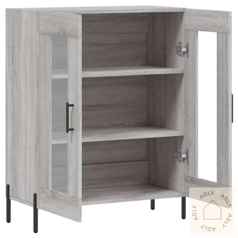 Skjenk Grå Sonoma 69,5X34X90 Cm Konstruert Tre