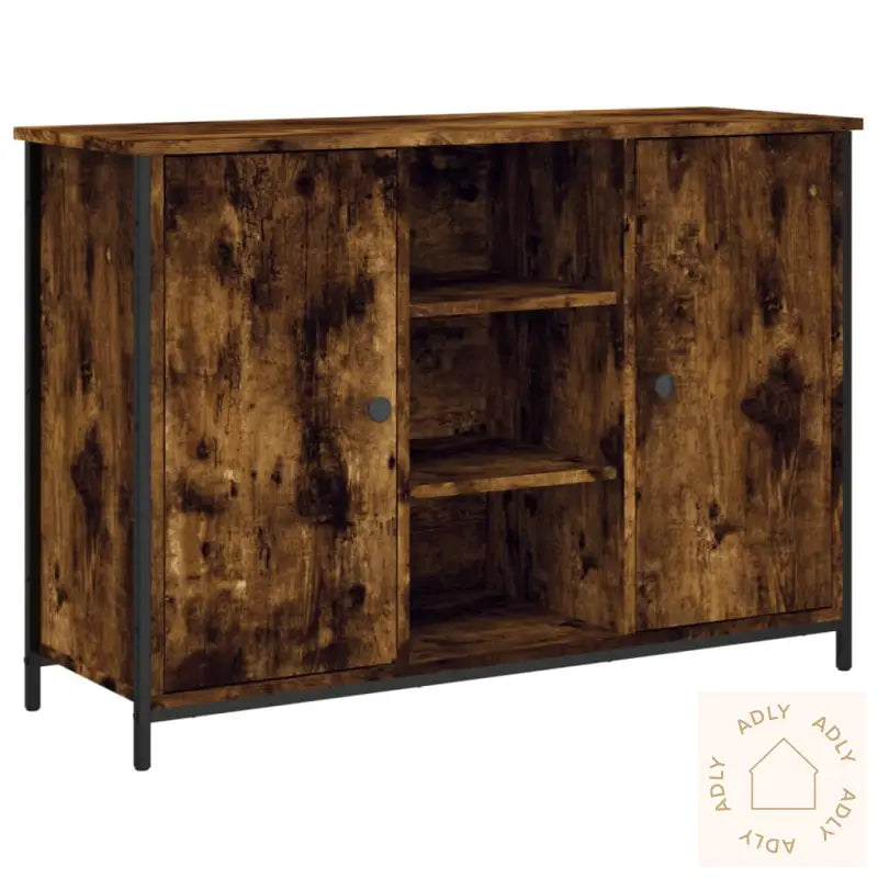 Skjenk Røkt Eik 100X35X70 Cm Konstruert Tre