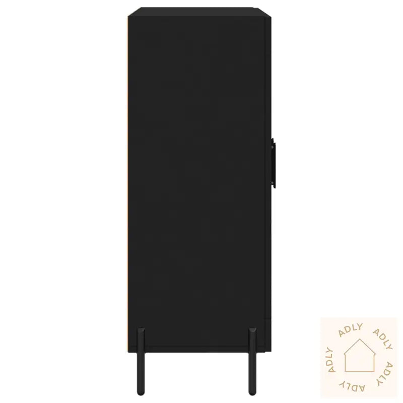 Skjenk Svart 69,5X34X90 Cm Konstruert Tre