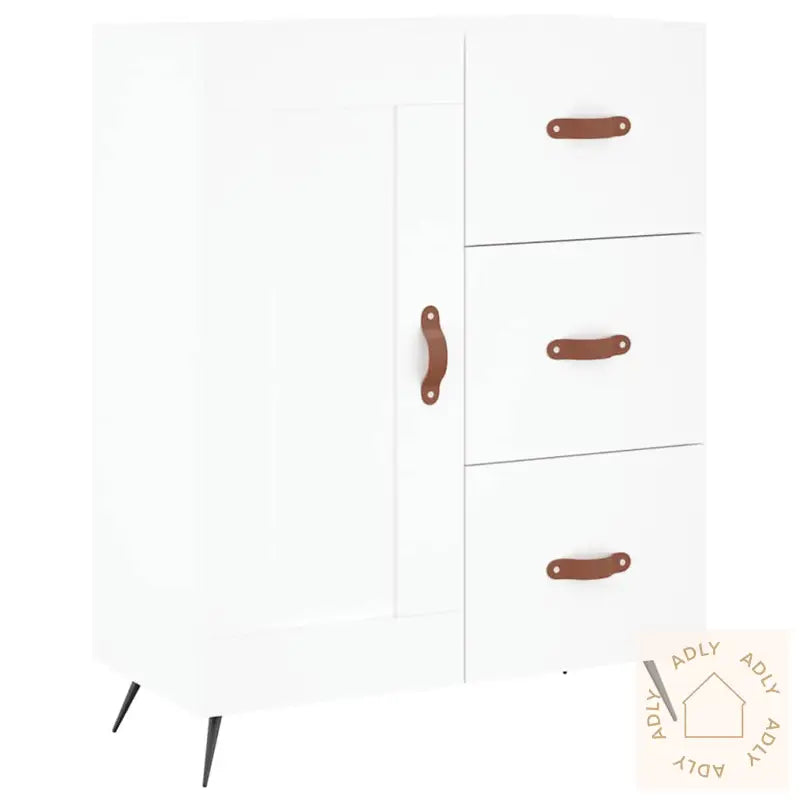 Skjenk Hvit 69,5X34X90 Cm Konstruert Tre