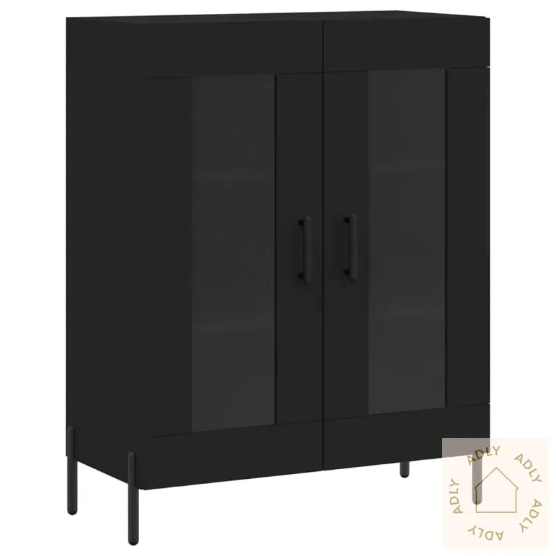 Skjenk Svart 69,5X34X90 Cm Konstruert Tre
