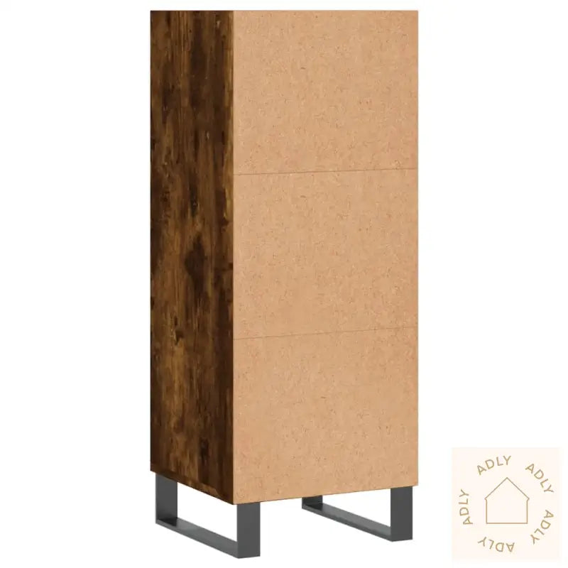 Skjenk Røkt Eik 34,5X32,5X90 Cm Konstruert Tre