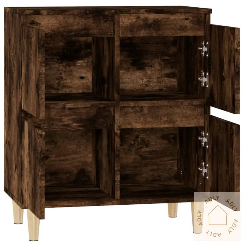 Skjenk Røkt Eik 60X35X70 Cm Konstruert Tre