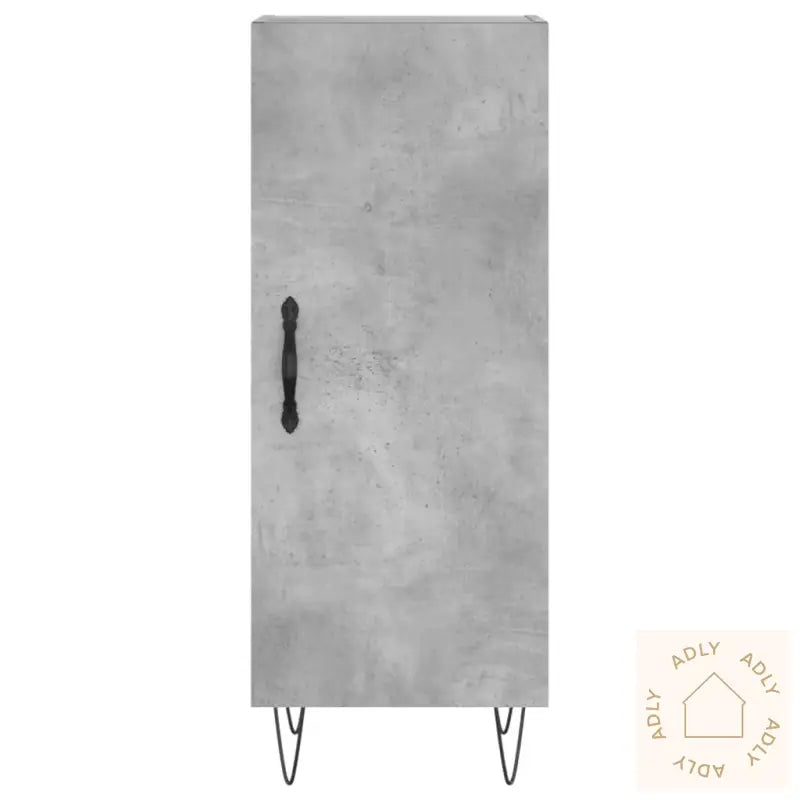 Skjenk Betonggrå 34,5X34X90 Cm Konstruert Tre