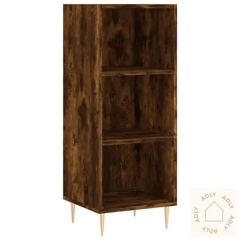 Skjenk Røkt Eik 34,5X32,5X90 Cm Konstruert Tre