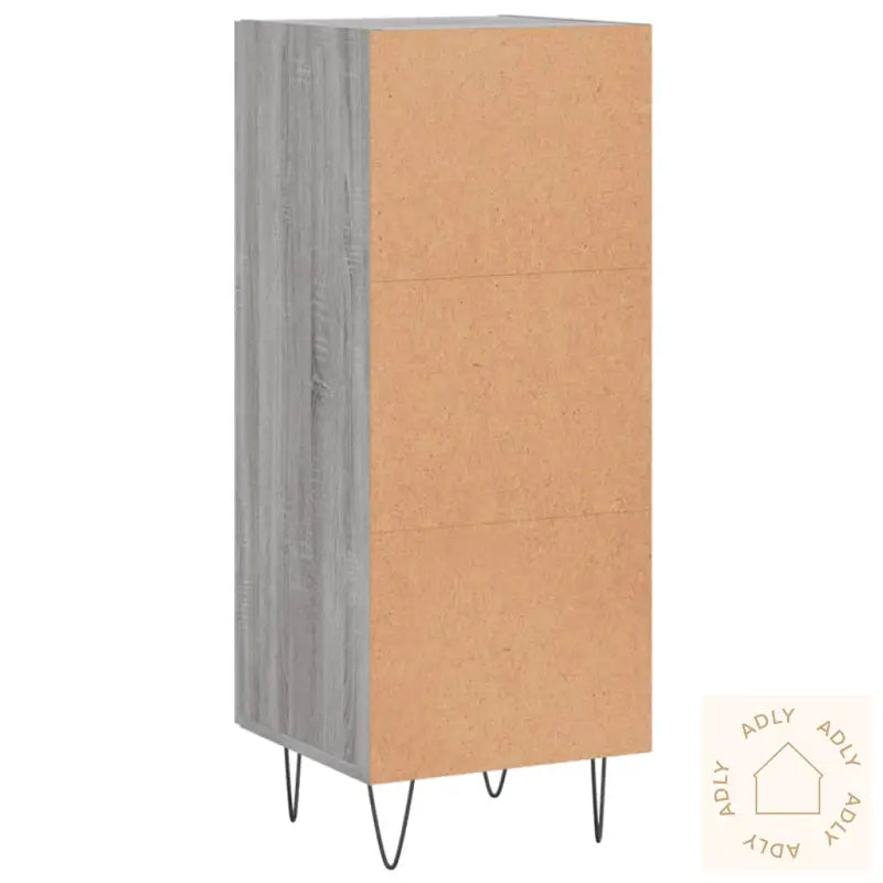 Skjenk Grå Sonoma 34,5X34X90 Cm Konstruert Tre