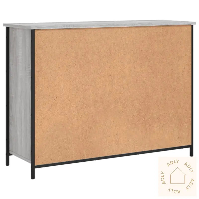 Skjenk Grå Sonoma 100X35X75 Cm Konstruert Tre