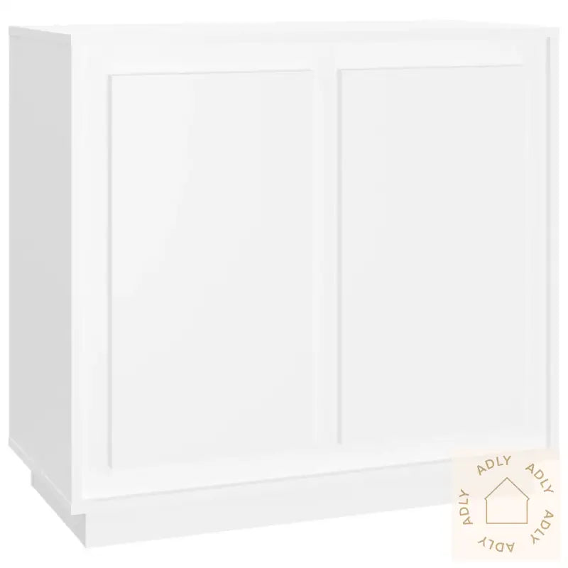 Skjenk Hvit 80X34X75 Cm Konstruert Tre