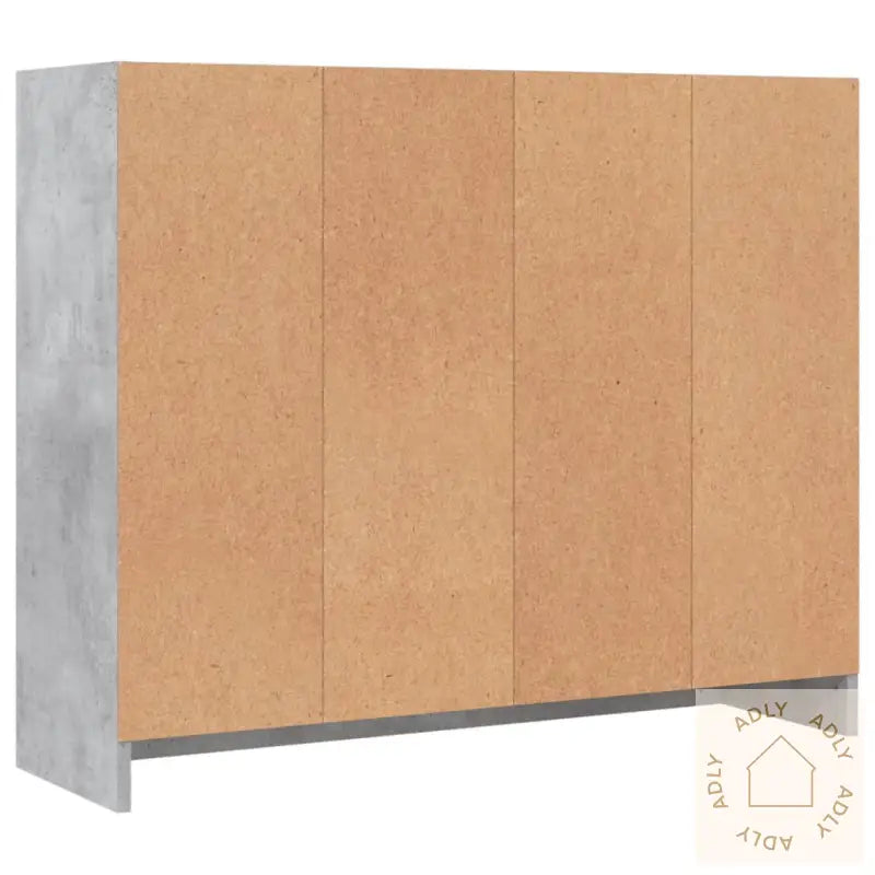 Skjenk Betonggrå 91X28X75 Cm Konstruert Tre