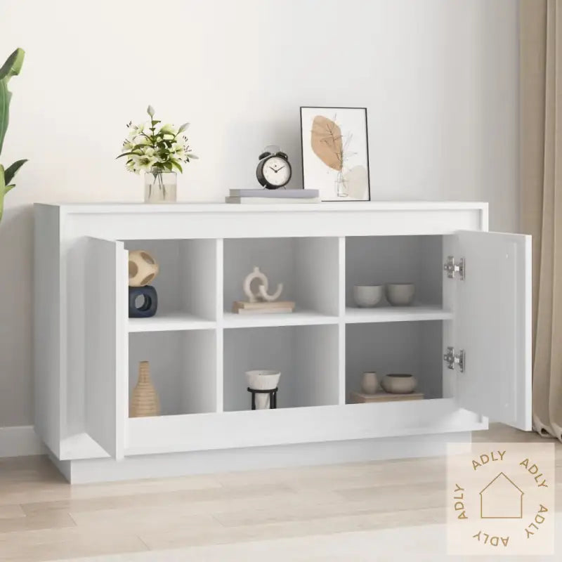 Skjenk Hvit 102X35X60 Cm Konstruert Tre